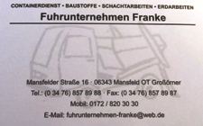 Fuhrunternehmen Franke